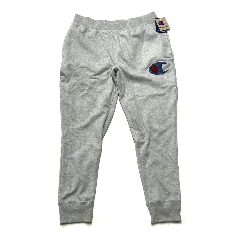 Mens Champion Reverse Weave Big C Joggers Size 2XL Sweatpants XXL Chenille Logo